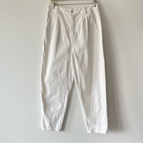 Dynamite Denim - Dynamite Gigi ultra high rise carrot jeans pleated ankle white women's size 29